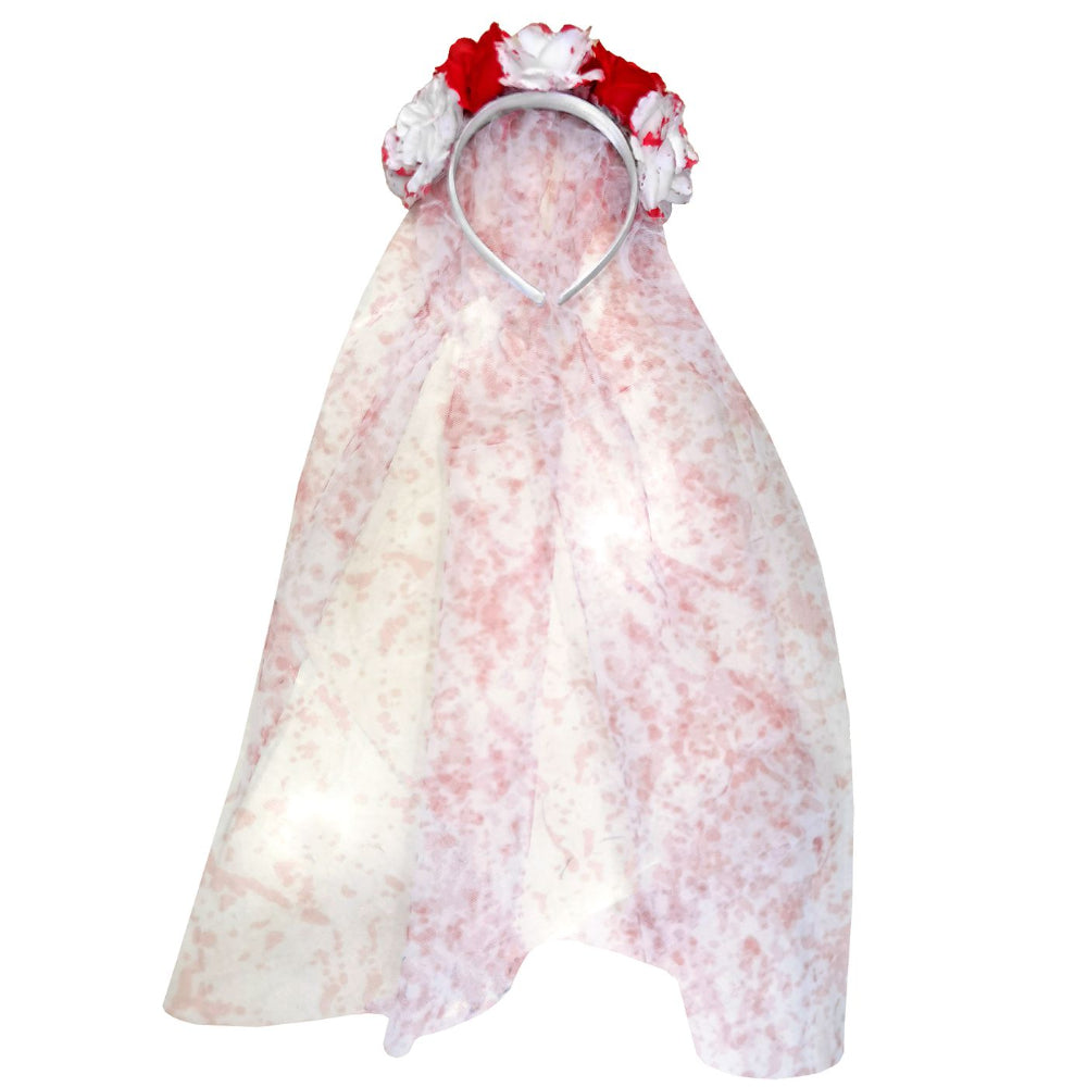 Στέκα Με Λουλούδια & Πέπλο Με Αίμα Νύφη 50Χ20εκ